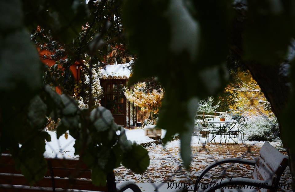 nevada otoño en Gredos